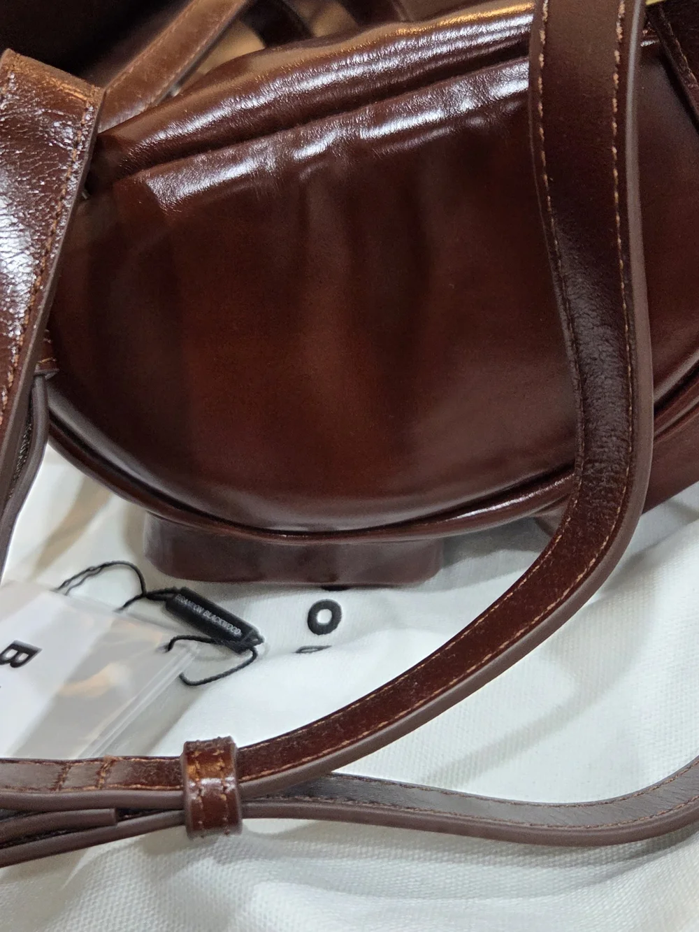 Brandon Blackwood Brown Leather (Small)Backpack with Gold Hardware - LIKE NEW